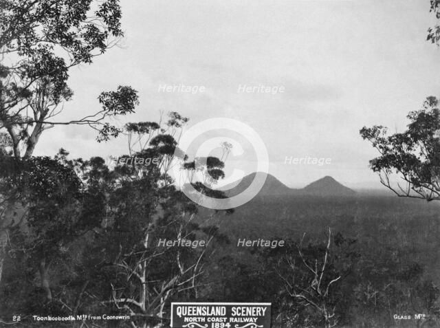Glasshouse Mountains: Mt Tunbubudla from Coonowrin, 1894. Creator: Unknown.