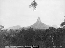 Glasshouse Mountains, Ngungun, Coonowrin and Tibberoowuccum, 1894. Creator: Unknown