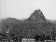 Glasshouse Mountains, Tibberoowuccum from Mt Ewen, 1894. Creator: Unknown
