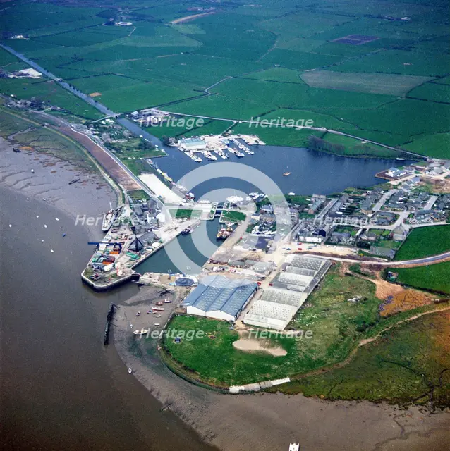 Glasson Dock, Lancashire, 1972. Artist: Aerofilms.