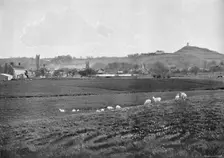 Glastonbury and the Tor c1896. Artist: Walter Tully