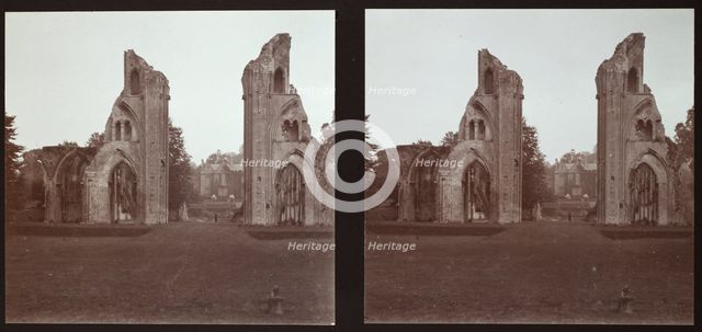 Glastonbury Abbey, Glastonbury, Mendip, Somerset, 1913. Creator: Walter Edward Zehetmayr.