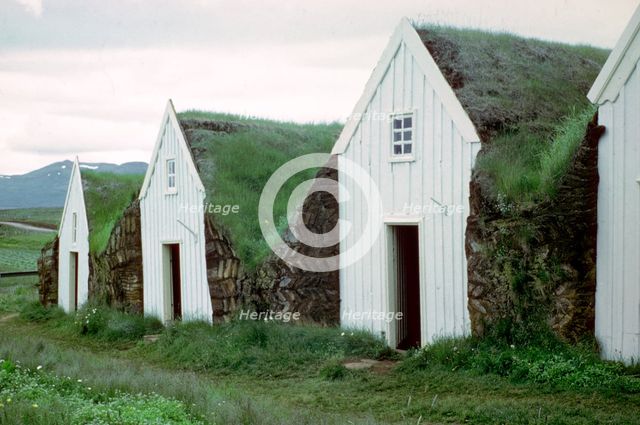 Glaumber Viking Farm, alleged home of Thorfinn Karlsefni. Artist: Unknown