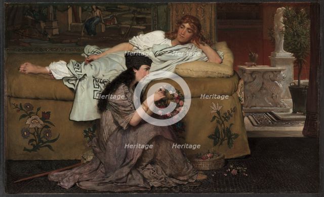 Glaucus and Nydia, 1867. Creator: Lawrence Alma-Tadema (British, 1836-1912).