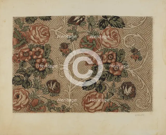 Glazed Chintz, c. 1937. Creator: Edith Miller.