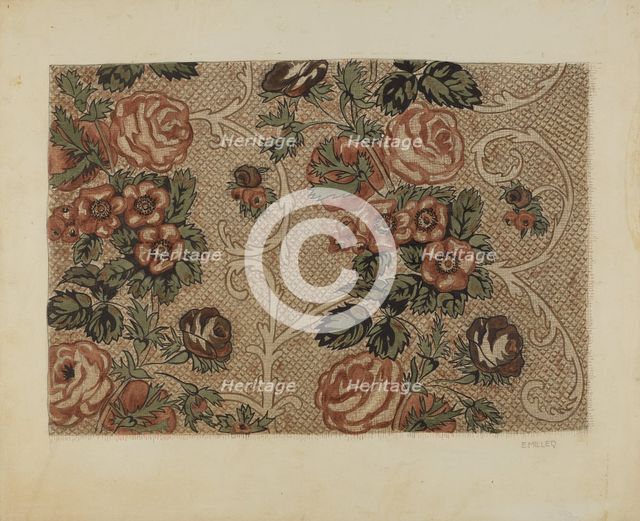 Glazed Chintz, c. 1937. Creator: Edith Miller.
