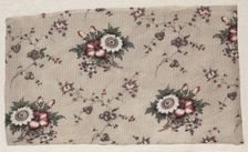 Glazed Chintz Fragment, c. 1830. Creator: Unknown