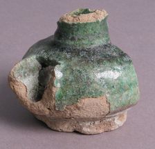 Glazed Spouted Pot, Coptic, 4th-7th century. Creator: Unknown
