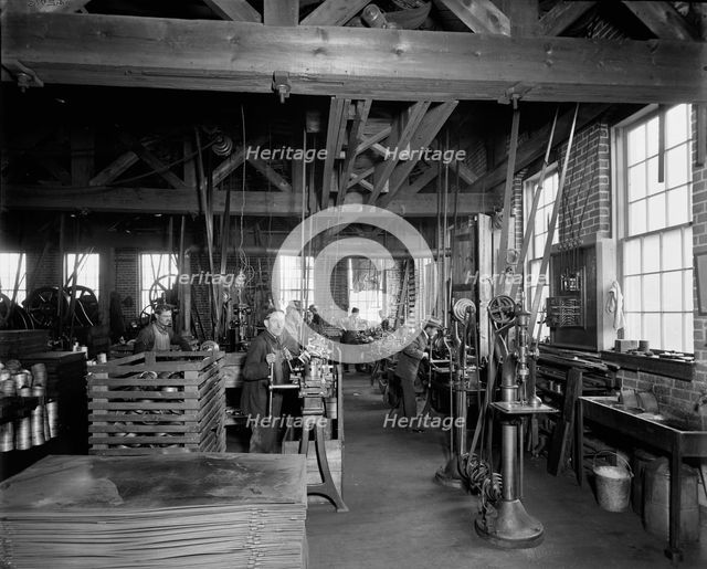 Glazier Stove Company, machine room, Chelsea, Mich., between 1900 and 1910. Creator: William H. Jackson.