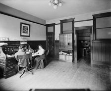 Glazier Stove Company, secretary's room, Chelsea, Mich., between 1900 and 1910. Creator: William H. Jackson
