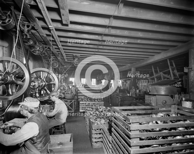 Glazier Stove Company, tank room, Chelsea, Mich., between 1900 and 1910. Creator: William H. Jackson.