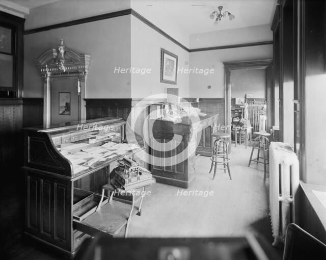 Glazier Stove Company, treasurer's room, Chelsea, Mich., between 1900 and 1910. Creator: William H. Jackson.