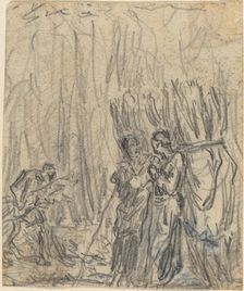 Gleaners. Creator: Theodore Rousseau