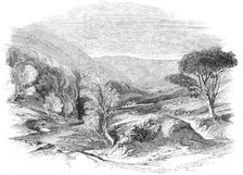 Glen Tilt, near the Marble Lodge, 1850. Creator: Unknown