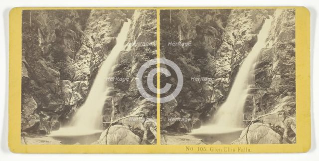 Glen Ellis Falls, 1855/75. Creators: Kilburn Brothers, BW Kilburn.