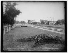 Glen Elynn i.e. Ellyn, Ill.'s C & N.W. Ry. station, c1898. Creator: Unknown