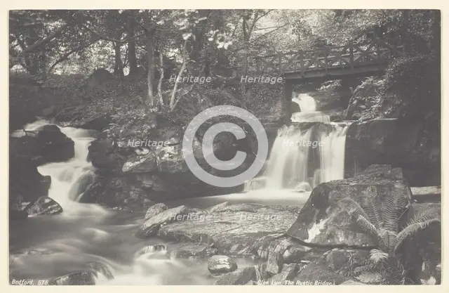 Glen Lyn, the Rustic Bridge, 1860/94. Creator: Francis Bedford.