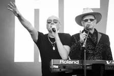 Glenn Gregory and Martin Ware, Heaven 17 live at Heritage Live, Audley End House, Essex, Aug 2023. Creator: Annapaola Marchesani