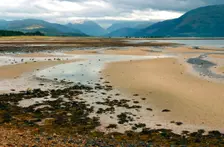 Glencoe from across Loch Linnhe, Highland, Scotland. Creator: Peter Thompson