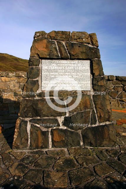 Glendale Land Leaguers Memorial, Skye, Highland, Scotland.