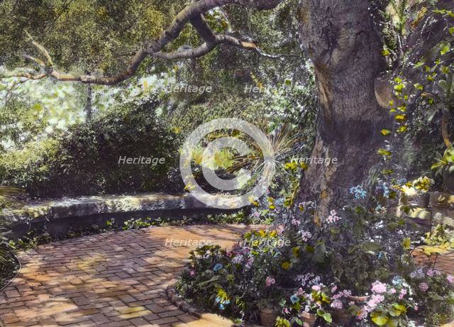 "Glendessary," Robert Cameron Rogers house, Glendessary Lane, Santa Barbara, California, 1917. Creator: Frances Benjamin Johnston.