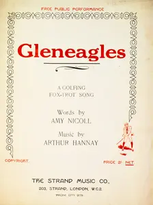 Gleneagles music cover, 1923. Creator: Unknown
