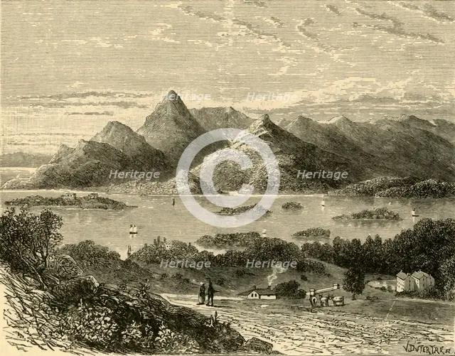 'Glengariff Harbour and Bantry Bay from the Eccles Hotel', 1898. Creator: Unknown.