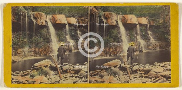 Glens of the Catskills, The Bastion Fall, Kauterskill Glen, near the Laurel House, about 1864-66. Creator: E. & H.T. Anthony.
