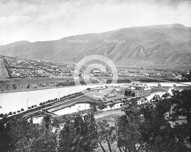Glenwood Springs and Bath-House, Colorado, USA, c1900.  Creator: Unknown.