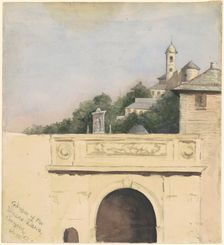 Glimpse of the Palazzo Doria, Genova, 1892. Creator: Marietta Minnigerode Andrews