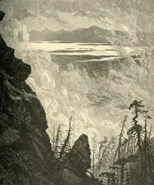 Glimpse of Lake Champlain, from Summit 1874. Creator: W. J. Linton