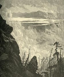 Glimpse of Lake Champlain, from Summit 1874. Creator: W. J. Linton