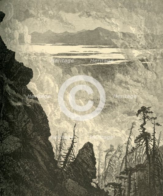 'Glimpse of Lake Champlain, from Summit', 1874. Creator: W. J. Linton.