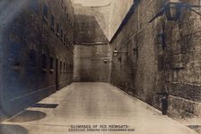 Glimpses of Old Newgate - Exercise Ground for Condemned Men, c1900. Creator: Rotophot