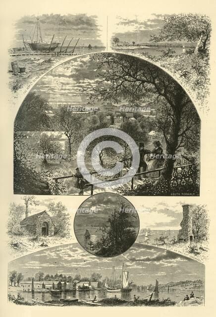 'Glimpses of South Norwalk and Southport', 1874.  Creator: John J. Harley.