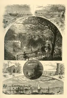 Glimpses of South Norwalk and Southport 1874. Creator: John J. Harley