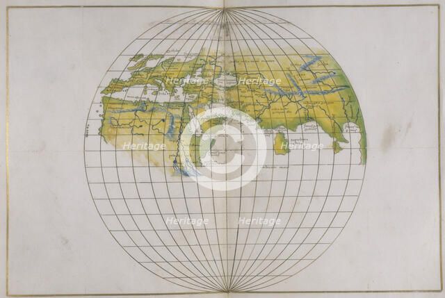 Global map, 1540. Creator: Battista Agnese.