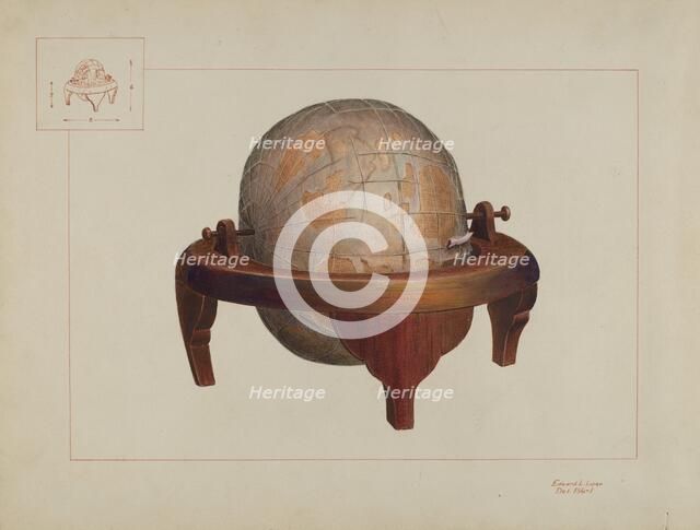 Globe, c. 1937. Creator: Edward L Loper.