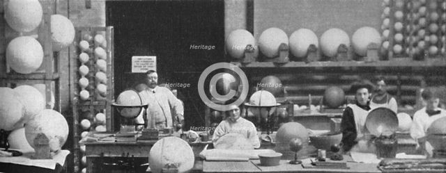 'Globe Making', 1917. Artist: Unknown.
