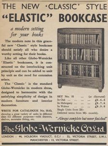 Globe-Wernicke Elastic bookcase, 1937