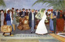 Globe Trotters 1908. Artist: Lance Thackeray