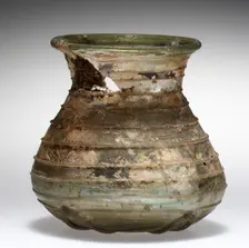 Globular Beaker, Frankish, 5th-7th century. Creator: Unknown