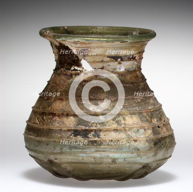 Globular Beaker, Frankish, 5th-7th century. Creator: Unknown.