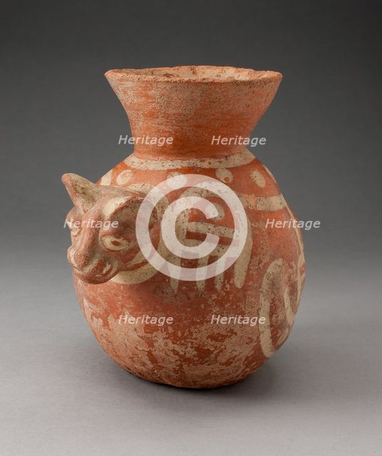 Globular Jar in the Form of a Cat, 100 B.C./A.D. 500. Creator: Unknown.