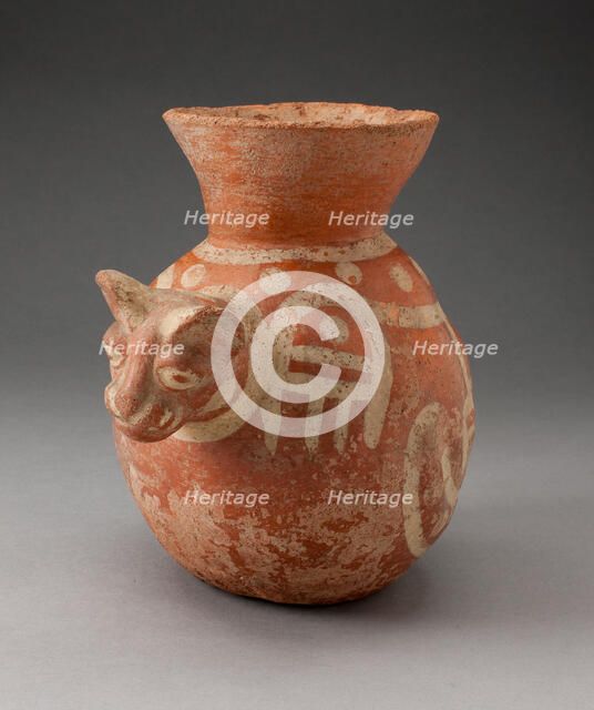 Globular Jar in the Form of a Cat, 100 B.C./A.D. 500. Creator: Unknown.