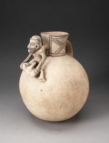 Globular Jar with Modeled Figures in Erotic Scene, A.D. 1000/1470. Creator: Unknown