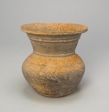 Globular Jar with Trumpet-Shaped Mouth, Korea, Three Kingdoms period..., 5th/6th century. Creator: Unknown