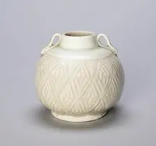 Globular Loop-Handled Jar with Diamond Pattern, c. 10th/11th century. Creator: Unknown