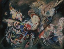 Gloomy. Composition Nr. 221, 1917. Artist: Kandinsky, Wassily Vasilyevich (1866-1944)