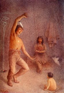 "Glooskap brought all his magical resources to his aid", 1914. Creator: Unknown